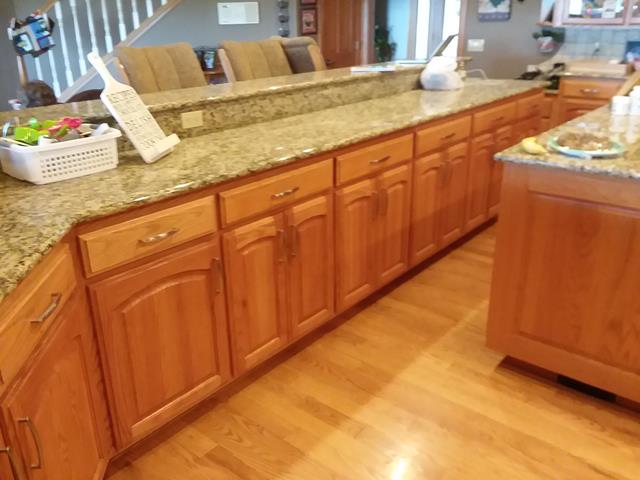 Oak Cabinet Restoration - Before