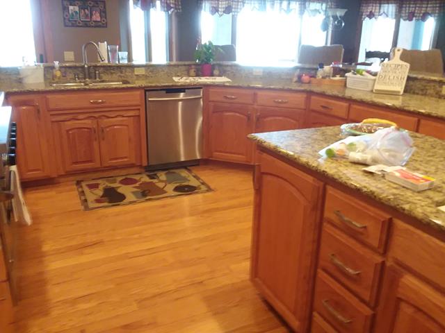 Oak Cabinet Restoration - Before