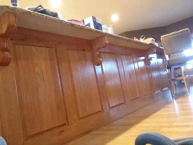 Oak Cabinet Restoration - Before