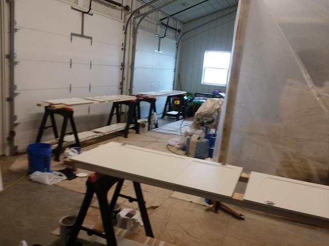 Oak Cabinet Restoration - During